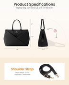 LOVEVOOK Laptop Work Tote Bag for Women - Image 6