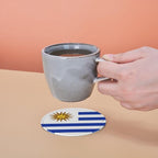 6 Pack Uruguay Flag Leather Coaster - Image 7