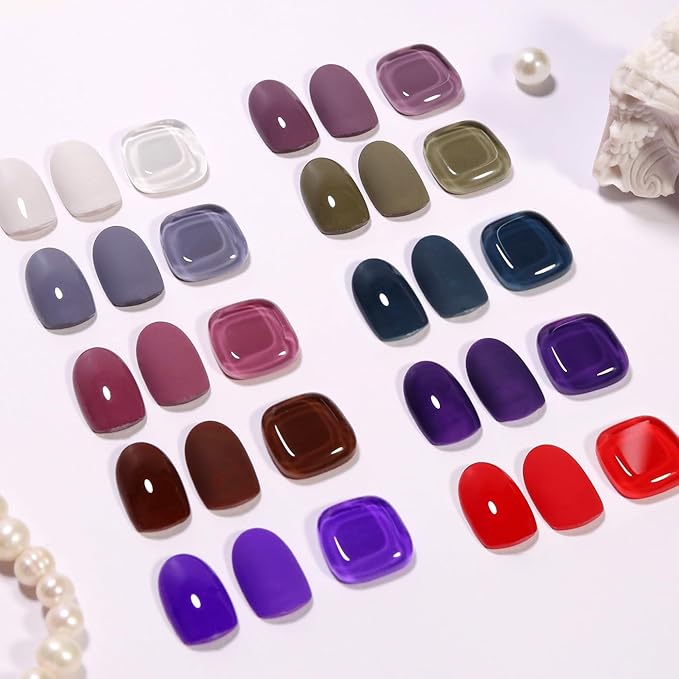 Imtiti Green Gel Nail Polish, Grass Green Gel Polish High Gloss Soak Off UV LED Nail Gel Polish Autumn Winter Gel Polish Nail Art Manicure Salon DIY Design Gel Nail Kit 10ML