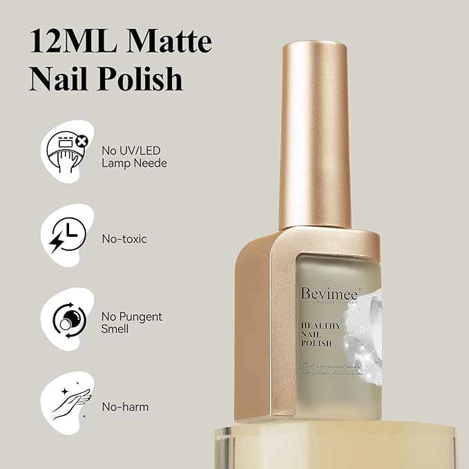 Metallic Chrome Nail Polish Mirror Shine Quick Dry Champagne Gold, Holographic Nail Lacquer Regular Color For Finger Toe Nail French Manicure Art