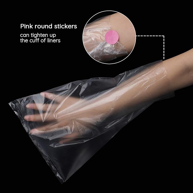 Segbeauty Paraffin Wax Liners for Hands & Feet, 200 Counts Larger & Thicker Plastic Paraffin Wax Booties Bags, thera-py Wax Refill Socks & Gloves Paraffin Bath Mitts Covers for Wax treat-ment