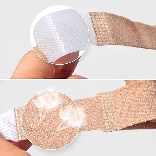 Broken Toe Wraps 8 Pack (Medium Size), Middle Toes Fabric Toe Splint Cushioned Bandages Finger Protectors Straightener Hammertoe Separators