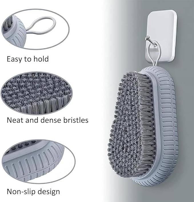 Nail Brush for Cleaning Fingernails, Heavy Duty Nail Scrubber Brush Hand Cleaning Brush, Mechanic Hand Nail Cleaning Brush for Men&Women, Laundry Cloth Shoe Cleaning Brushes