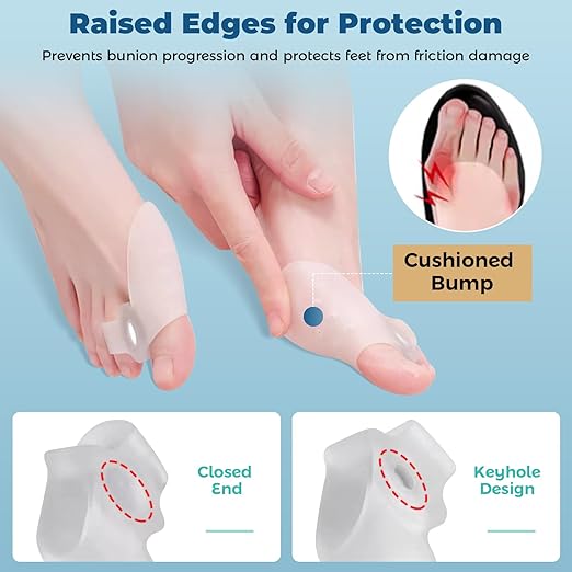 Adjustable Bunion Corrector Kit & Toe Separator for Women and Men, Big Toe Straightener, Pain Relief for Bunions, Hammer, Overlapping Toes, with Modules - Bunion Corrector and Spacers