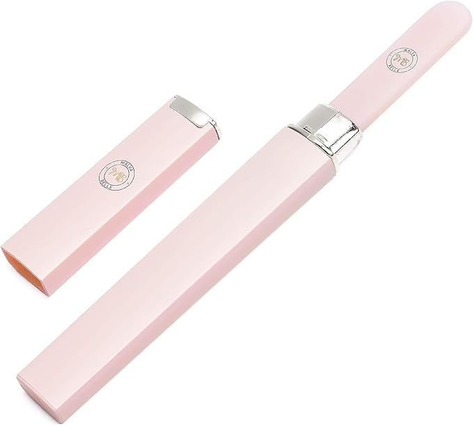 Best Crystal Glass Nail File & Travel Case - Heavy Duty Professional Nail Shaper - Pink 2mm