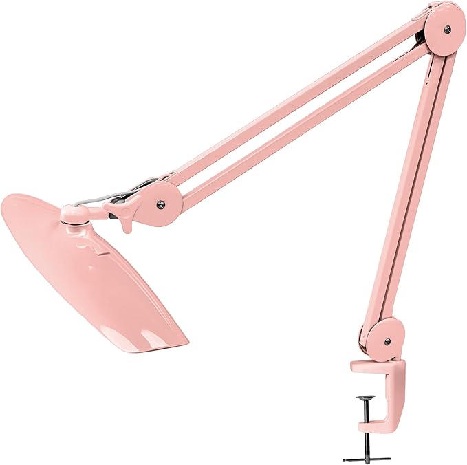 Neatfi XL 2,200 Lumens LED Task Lamp, 24W Super Bright Desk Lamp, 117 Pcs SMD LED, 4 Level Brightness, Dimmable, Task Light for Home, Office, Workbench (Non-CCT, Rose Gold)