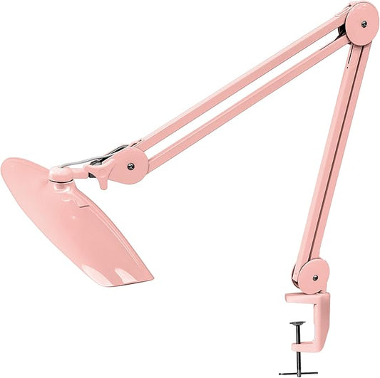 Neatfi XL 2,200 Lumens LED Task Lamp, 24W Super Bright Desk Lamp, 117 Pcs SMD LED, 4 Level Brightness, Dimmable, Task Light for Home, Office, Workbench (Non-CCT, Rose Gold)