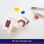JOLLY CHEF 300 Pack Disposable Coffee Cups 10 oz, Versatile White Hot Beverage - Image 4
