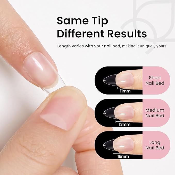Beetles Gel Nail Kit Medium Almond with Nail Dehydrator and Primer, 576Pcs Half Matte Etch-X Gel Nail Tips Solid Nail Glue Mini Nail Lamp Acrylic Nail Tips Easy DIY Nail Extension Set Gift for Women