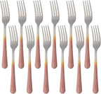 12 Pieces Dinner Fork, Stainless Steel Silverware Forks, 7.1 Inches Metal Fork by KitchenDining