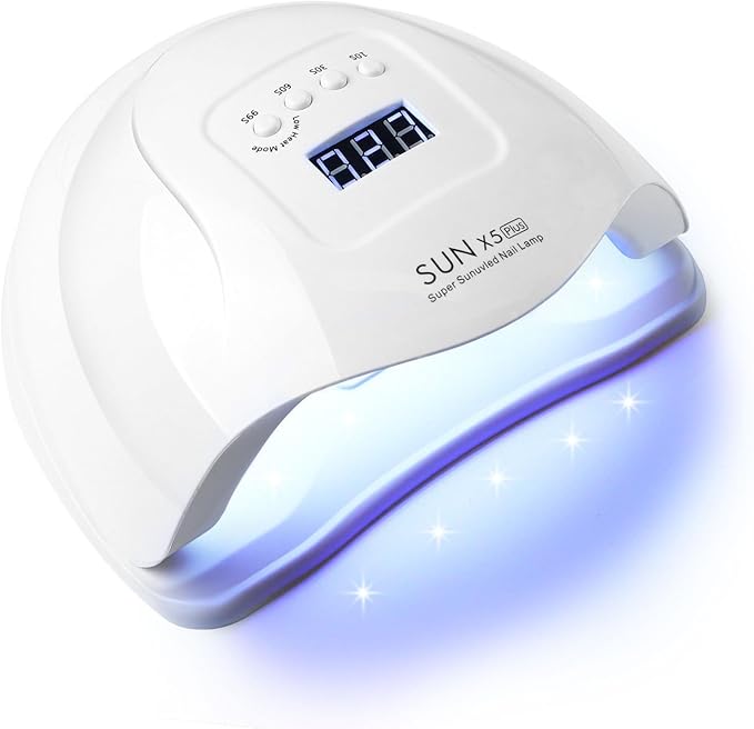 UV Light for Gel Nails-120W High-Power lámpara para uñas with 36 LED Beads&365-405nm Dual Wavelength for Rapid Curing,No Dark Hands&Eye-Safe Design, Smart Sensor Tech,for Home&Salon Use in Sleek