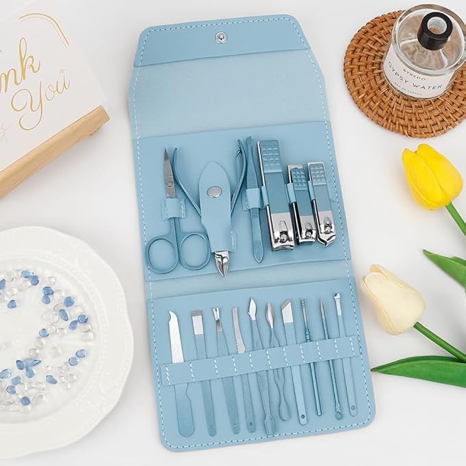 Nail Set,Toenail Clippers,Nail Kit for Beginners with Everything,Nail Scissors,Nail Clippers for Seniors,Manicure and Pedicure Kit,Nail Care Kit,Manicure Set Women,Tweezers for Men,Metal Nail File