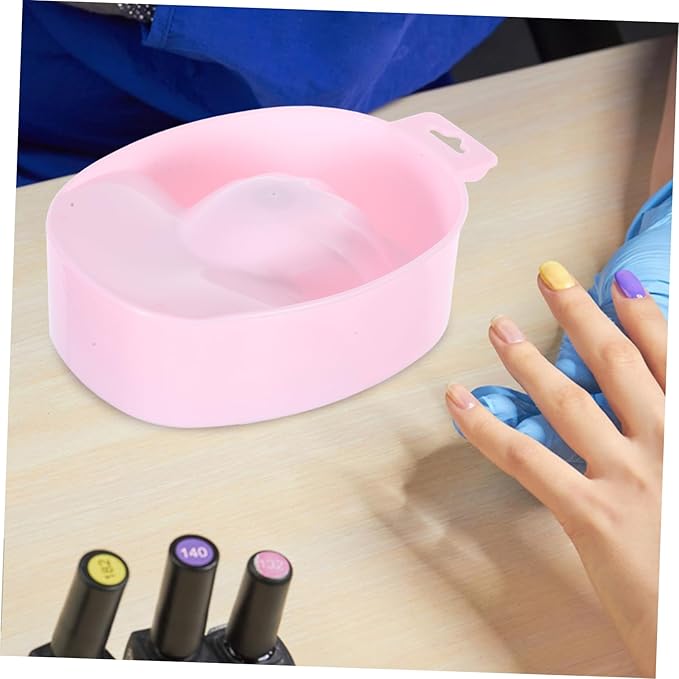 Manicure Soaking Bowls Nail Art Hand Soak Treatment Bowls Soaking Soak Bowl Pink Nail Art Polish Removal Wash Soaker Tray Manicure Spa Tools