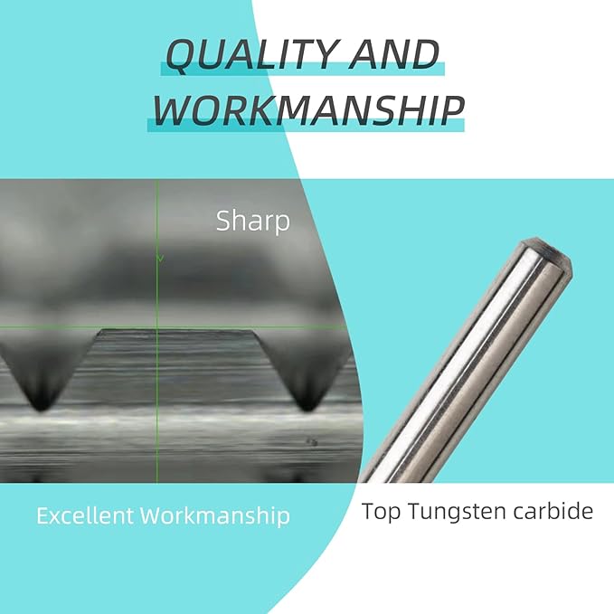 5 in 1 Nail Drill Bits, 24mm Flat Top Tapered Professional Tungsten Carbide Bit for Gel Polish & Acrylic Removal, Electric File Manicure Drills Accessories Tool,C