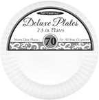 Party Essentials Deluxe Quality Hard Plastic Dinnerware Party Plates, 7.5" - Image 2