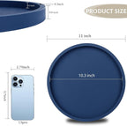 Silicone Bathroom Tray Coffee Table Decor Perfume Organizer, Waterproof - Image 5