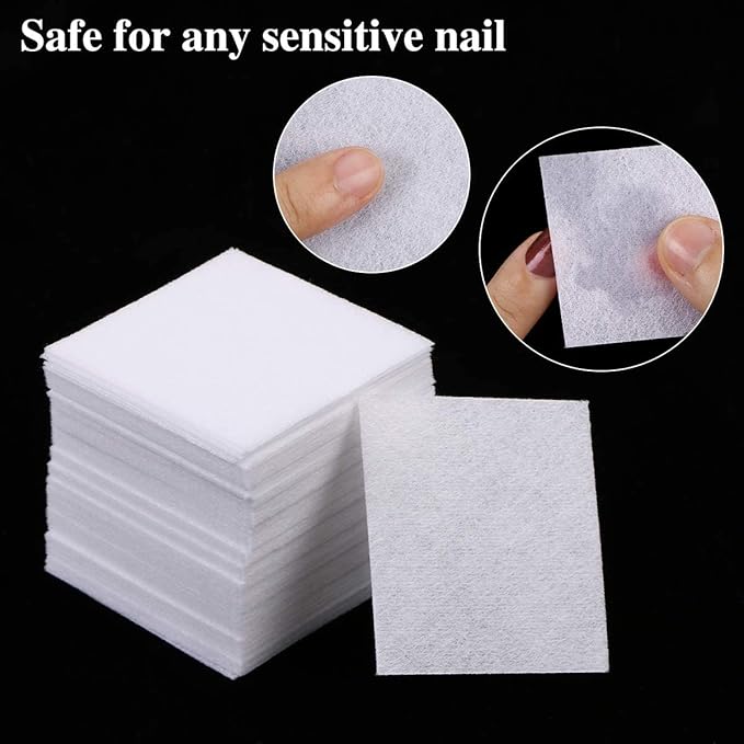 975 Pieces Nail Wipes for Gel Nails Lint Free, Cotton Pad Nail Wipe