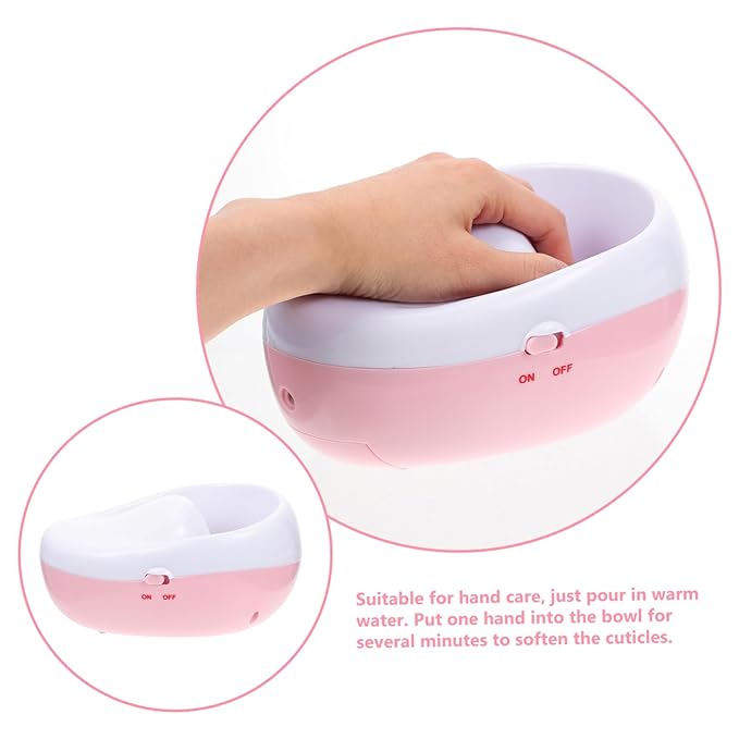 Electric Nail Soak Bowl for Manicure 1-Piece Hand Soaking Tool for Nail Art and Gel Removal Professional Manicure Supplies for Home and Salon