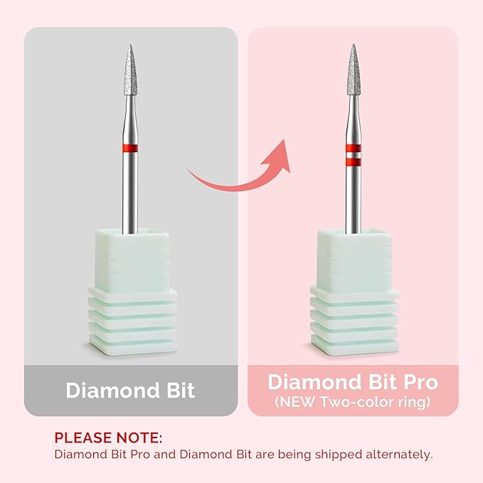 MelodySusie 1.8mm Flame Pentagon Shape Cuticle Clean Nail Drill Bit 3/32'', Professional Safety Carbide Diamond Under Nail Cleaner for Cuticle Dead Skin Nail Prepare, Beginners Bits, Series Bit-S, F