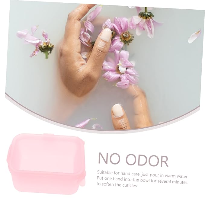 Beaupretty 2pcs Double Nail Soak Bowl for Manicure Premium Nail Soaking Bowls for Home Salon Use Stylish Transparent