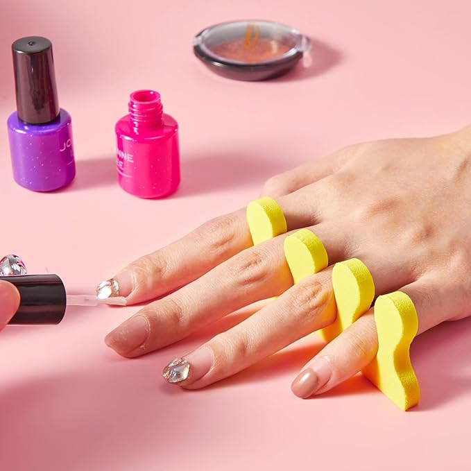 Mumufy 500 Pcs (250 Pairs) Sponge Toe Separators Pedicure Tool Kit Soft Toe Spacers for Pedicures Spreaders Finger Dividers for Women Men Feet Nail Manicure Toenails Art Painting Polish Spa(Colorful)