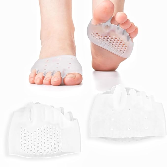 2PCS Silicone Toe Separators – Soft High Elasticity Toe Spacers for Women with Breathable Holes, Foot Support Correct Comfort Corrector Tool for Overlapping Toes