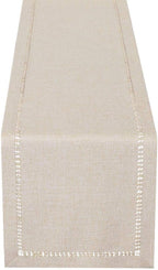 Grelucgo Handmade Hemstitched Polyester Rectangle Table Runners - Image 9