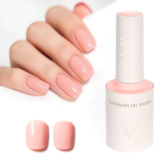VENALISA Nude Pink Gel Nail Polish 1 Pcs 10ML Soak Off UV Gel Salon Manicure DIY at Home Nail Art For Girls Women