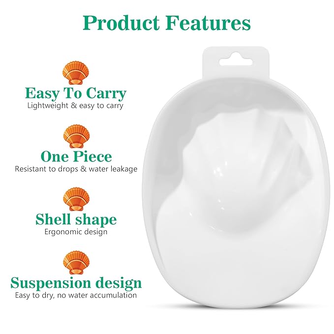 Single-Layer Nail Soaking Bowl for Manicure, Plastic Nail Removal Bowl, Hand Soaker for Cuticle Treatment, White, 6.69 X 4.80 X 1.96 Inches