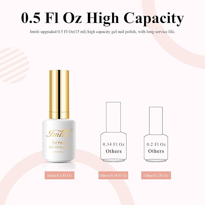 Imtiti Jelly Gel Polish, 15ML Sheer Peach Coral Orange Jelly Gel Nail Polish Translucent Spring Summer Nail Gel Polish LED UV Gel Nail Polish for Nail Art DIY Manicure