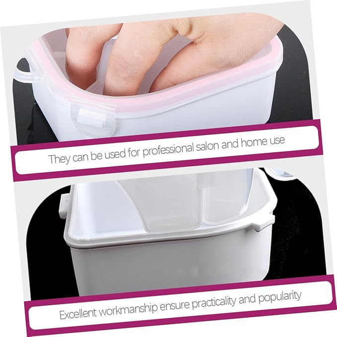 2pcs Nail Soaking Bowl for Nail Polish Gel Dual Soaking Bowl for Manicure Art Supplies Safe Acrylic Material