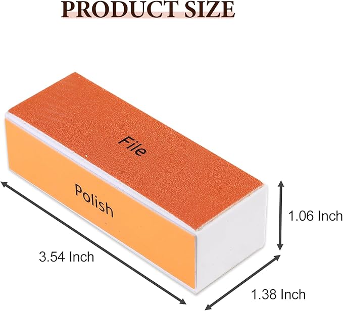 4 Way Nail Buffer Block 4Pcs Reusable Nail Shine Buffing Blocks Washable Smoother Polisher Shiner Nail File Bulk for Nail Prep Supplies Acrylic Gel Press-On Nails Trimming Shaping