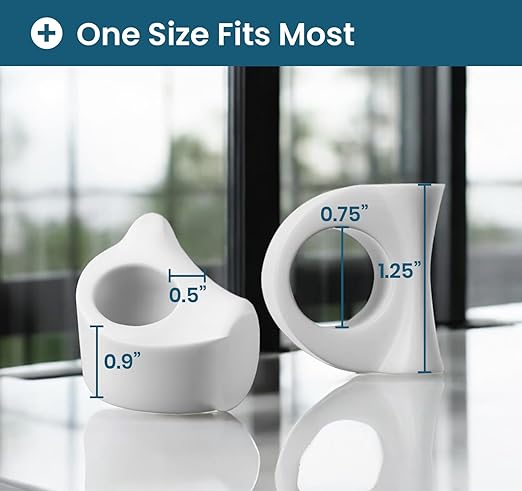 Dr. J's One Step Shop Silicone Toe Spacers for Bunion - Medical-Grade, Breathable, Soft Gel Foot Pads for Foot Pain Relief, Alignment, Moisturizing, and Reusable - 2 Pack- LARGE SIZE