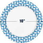 Ginkgo Paper Plates 10 inch Bulk 300 Count | Thickened Disposable Plates Large - Image 2