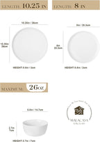 MALACASA 18-Piece Dinnerware Set - Image 2
