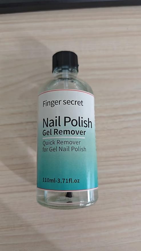 Finger Secret Nail Polish Gel Remover Kit - Quick、Magic and convenient for Gel Nails remove.110ml,Professional Nail Remover Product for Salon & Home Use.Easy to operate 3.7fl.oz