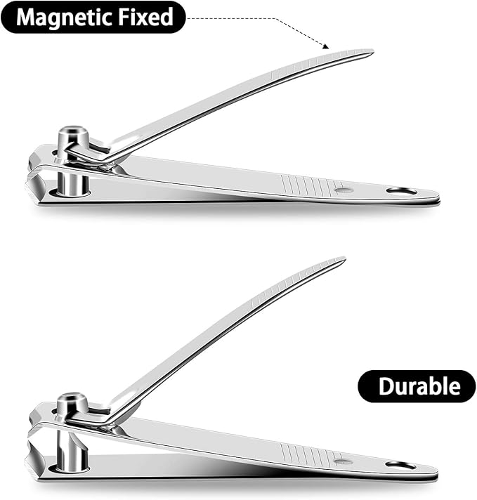 Mudder 28 Pcs Fingernail Nail Clippers Bulk Stainless Steel Toenail Clippers Thick Portable Travel Manicure Kit for Men and Women(Simple Style)