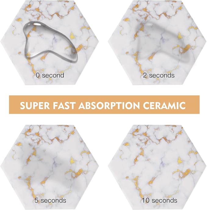 Marble Coasters for Drinks Absorbent - Image 6