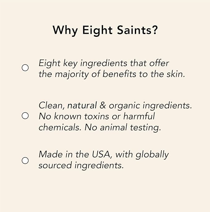 Eight Saints No Plans Clay Face Mask Skin Care Product, Natural and Organic Pore Reducing Clay Facial Mask to Remove Blemishes, Acne, Oil, and Impurities, 2 Ounces