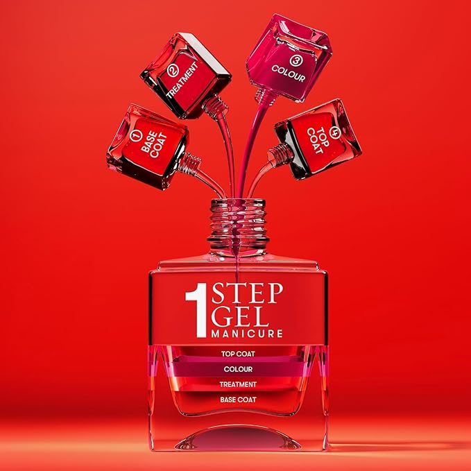 Nails Inc It's Topless Gel-Like Nail Polish, 4-in-1 Base Coat, Treatment, Color & Top Coat, Long Lasting, Strong, Chip Free Nails, Glossy Salon Quality Manicure, Air Dry Nail Polish, Shade Sydney