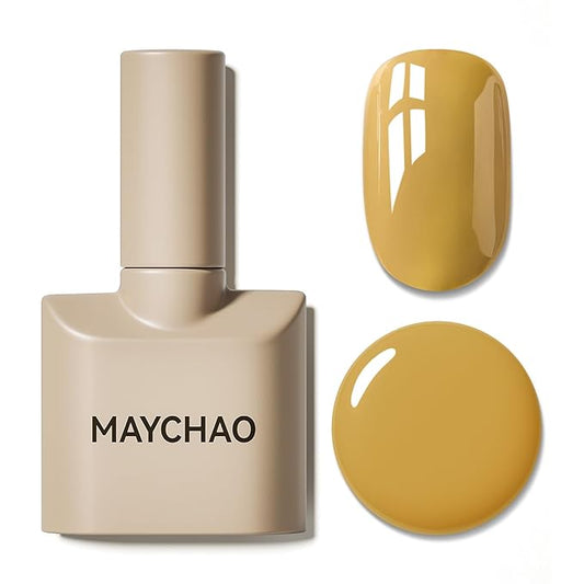 MAYCHAO 15ML Gel Nail Polish 1Pc Fall Fragrance Gel Polish Soak Off UV LED Nail Polish Nail Art Starter Manicure Salon DIY at Home, 0.5 OZ