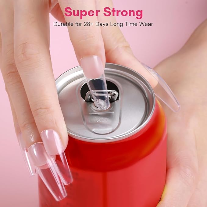 Makartt Super Strong Nail Glue for Press On Nails: Professional Acrylic Nails Nail Adhesive Bond Nail Tips Glue for Stick On Nails Long Lasting Nail Glue for Fake Nails Broken Nails Repair 10Pcs