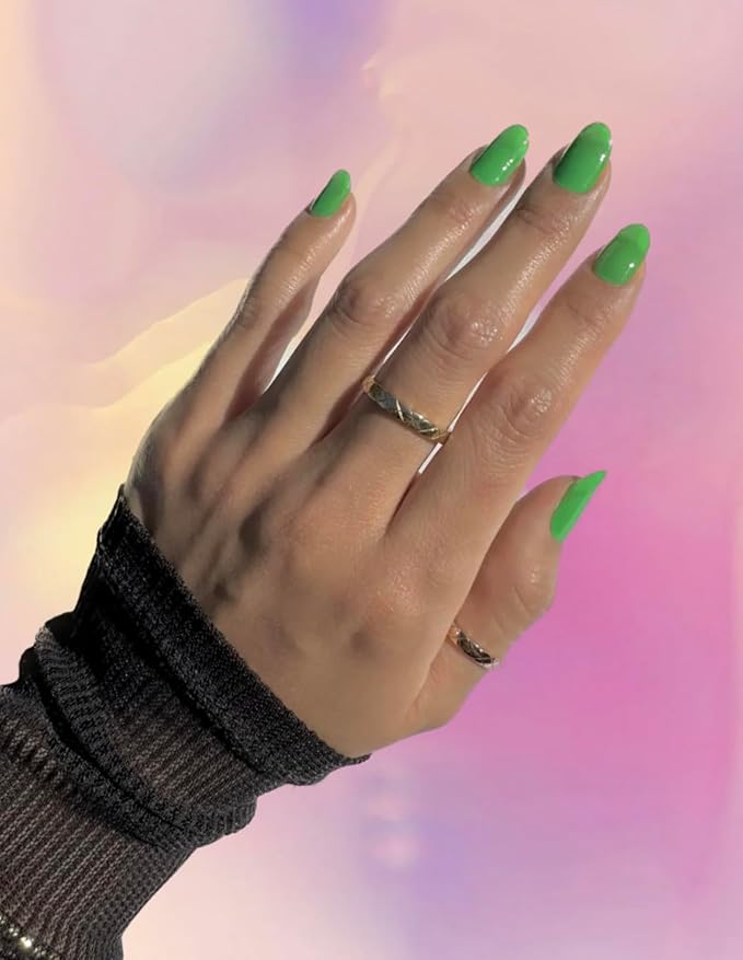 NOVA, Female Founded, Semi Cured Gel Nail Strips (Clover) - The 10 Minute Manicure. Salon-Quality, Works with Any Nail Lamp, Easy to Apply & Remove - Incl. Nail File & Wooden Stick (Clover)