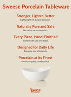 Sweese 18 oz Medium White Porcelain Bowls - Image 7