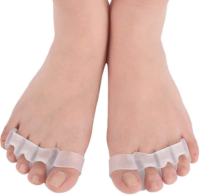 Gel Toe Separator, Toe Straightener for Nail Varnish Reusable Correctors for Overlapping Toes, Bunions, Hammer Toe, Pain Relief Toe Spacers, Pedicure Manicure Nail Art for Men and Women Toe Spreader