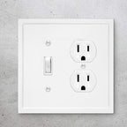 Modern Edge Decorative Wall Plate Switch Plate Outlet Cover, Durable Solid Zinc - Image 2