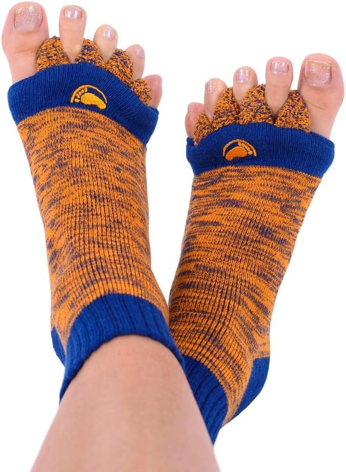 My Happy Feet Foot Alignment Socks with Toe Separators for Men or Women