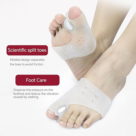 Toe Separators for Correcting Bunions and Restoring Toes to Their Original Shape for Men and Women – Toe Spacers Bunion Corrector (Transparent)