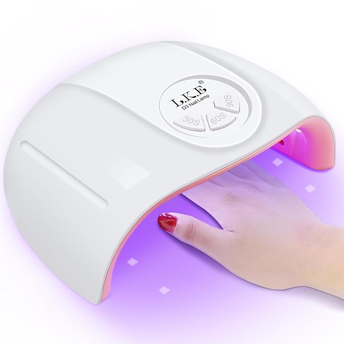 Wisdompark UV Nail Lamp, 72W UV Light for Gel Nails with 21 LED Lights Nail Lamp 3 Speed Timer Fast Curing Poly Gel Polish, Professional Manicure Lamps for Home Salon Nail Art Tools