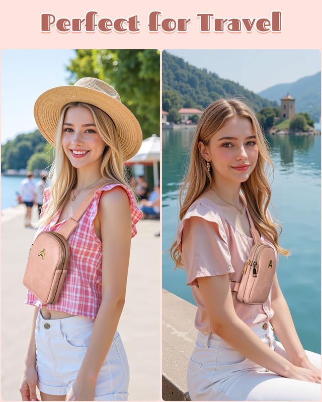 Birthday Gifts for 5 6 7 8 9 10 11 12 Year Old Girls, Initial Crossbody Bag for Girls, Tween Girls Trendy Stuff, Mini Sling Bag for Travel, Teen Girl Gifts Trendy Stuff, Small Everyday Bags